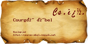 Csurgó Ábel névjegykártya